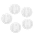 thumbnail image 1 of OULII 5Pcs Plastic Plant Saucer White Round Flower Pot Base Tray for Water Drainage, 1 of 8