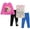 Disney princesses, variant on Disney Minnie Mouse Little Girls T-Shirt and Leggings 4 Piece Outfit Set Toddler to Big Kid