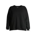 thumbnail image 4 of Terra & Sky Womens Plus Size Fleece Athleisure Sweatshirt 2-Pack, 4 of 11