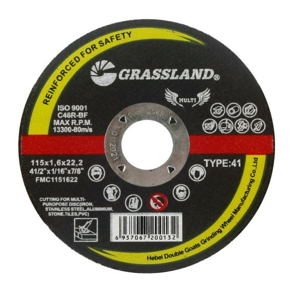 Cutting Disc, Multi-Purpose Freehand Cut-off wheel - 4-1/2" x 1/16" x 7/8" - T41 - (30 PACK)