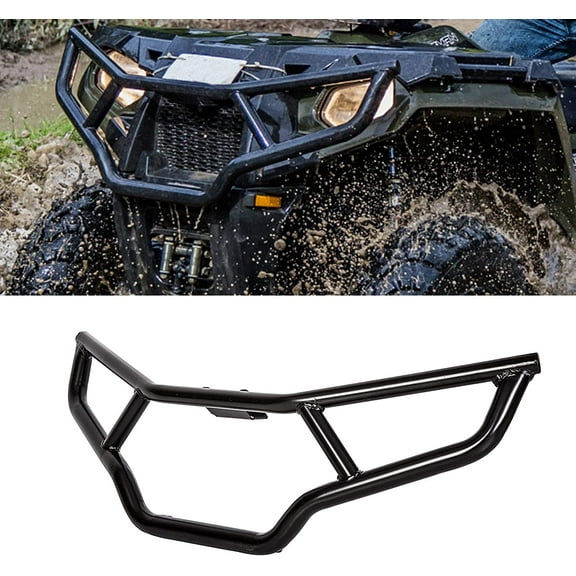 Kojem Front Brush Brushguard for 2014-2020 Polaris Sportsman 450 570 Black Steel Bumper Protector Replacement for 2879714