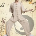 thumbnail image 4 of Prenda deportiva tradicional unisex de Tai Chi: traje Wing Chun, estilo chino, talla 2XL, 4 of 8