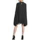 thumbnail image 3 of Vestido de capa de gasa para mujer Inspire Chic, vestido con mangas de capa fluidas y plisadas, color negro, talla M, 3 of 6