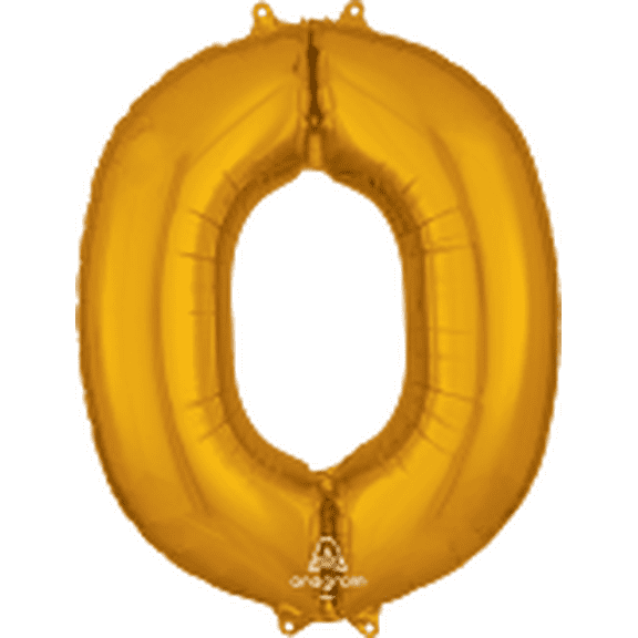 LRG SHP LETTER O GOLD