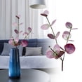 thumbnail image 2 of Dienrx Artificial Burgundy Eucalyptus in Glass Vase with Fake Water, 49Cm Tall Greenery Plant for Coffee Table, Bathroom, Farmhouse Wedding, and Home Decor Centerpiece, 2 of 5