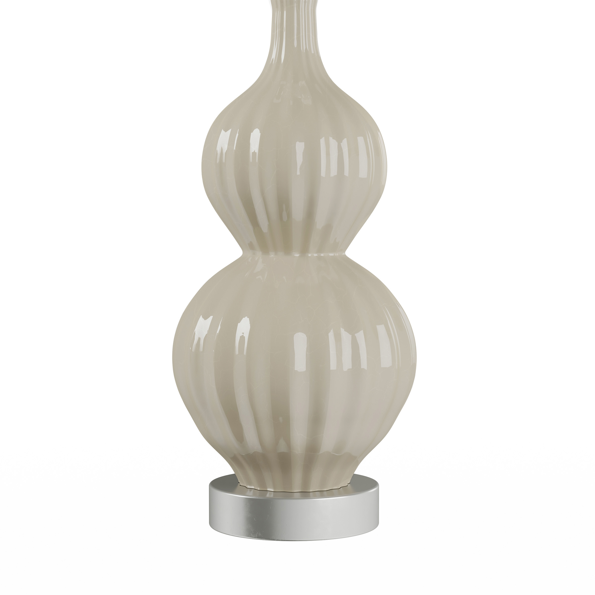 Table Lamps– Set of 2 Ceramic Double Ribbed Gourd Vintage Style Lighting by Lavish Home