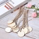 thumbnail image 4 of Decoración colgante redonda, 50 piezas de decoración colgante redonda de madera para bodas, colgante de madera, experiencia incomparable, 4 of 10