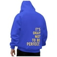thumbnail image 3 of Gerichy Hoodies for Men Loose Solid Hooded Sweater Top Hoodies for Men Blue,M, 3 of 5