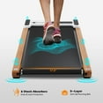 thumbnail image 3 of ExacMe Walking Pad, Wood Under Desk Treadmill for Home Office Walking Jogging, Portable Electric Exercise Treadmills with LED Display, Remote Control, TM2590NW (Natural), 3 of 9