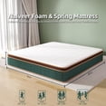 thumbnail image 2 of Naiveer 12 Inch Queen Size Hybrid Mattress in a Box Perfect for Back Pain & Pressure Relief, 2 of 8