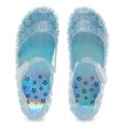 thumbnail image 2 of Toddler Slippers - Girls Jelly Mary Jane Sandals Sparkly Dance Party Shoes Toddler Kids Dress Up Footwear - Slippers for Kids,Color:Blue,Size:6-7 Years, 2 of 5