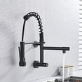 Kitchen Sink Faucet for Bar Farmhouse Commercial, Black/Chrome Brass