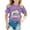 0-Light Purple3294, variant on Girls Summer Short Sleeve T-Shirt Beach Graphic Tee Crew Neck T Shirt, Sizes 1-13