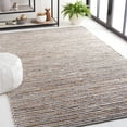 thumbnail image 2 of SAFAVIEH Vintage Leather Augustin Striped Area Rug, Grey/Ivory, 6' x 6' Square, 2 of 8