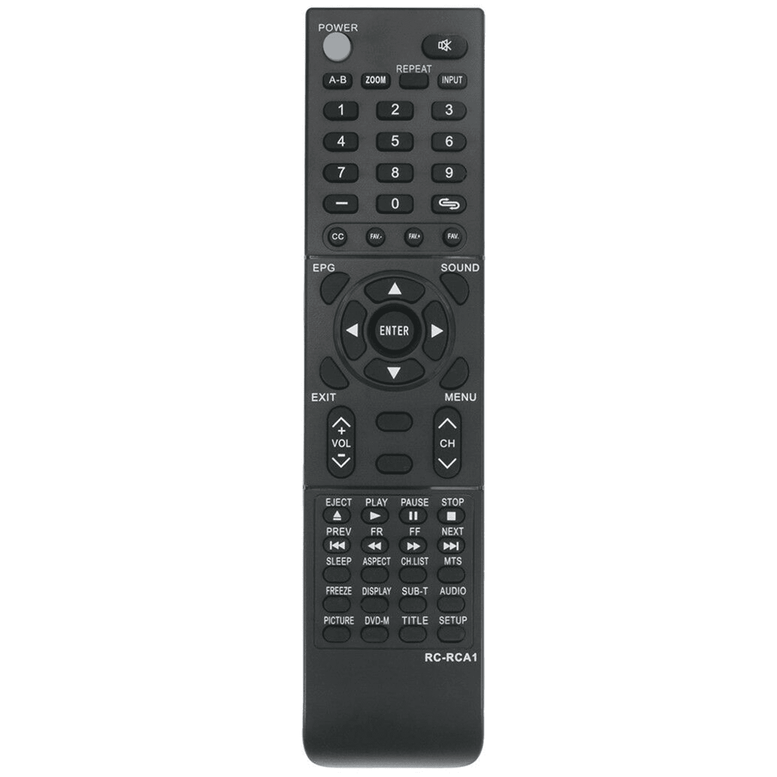 New Remote replacement RC-RCA1 for RCA LCD LED TV LED50B45RQ RE20QP80  LED30B30RQ 40LA45RQ - Walmart.com