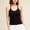 Black, variant on Women's Cotton Padded Cami Bra,Built-in Shelf Bra with Removable Pads,Wireless Everyday Bralette for Sleep,Yoga,Lounge,Seamless Back Support Top,Breathable Spandex Stretch Fit White S
