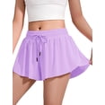 thumbnail image 6 of Girls Flowy Shorts 2-in-1 Athletic Butterfly Shorts with Inner Pockets, Elastic Waist Running Tennis Sports Shorts for Girls Summer Activewear, 6 of 6