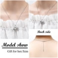 thumbnail image 3 of Stainless Steel Tractor Funeral Cremation Urn Pendant Necklace for Cremation Ashes Urn Lockets Necklace  for Ashes of Loved One Memorial Jewelry, 3 of 5