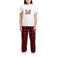 thumbnail image 4 of CafePress - Colorful Corgi Puppy Pajamas - Women's Short Sleeve Print T-Shirt and Pants Light Cotton Pajama Set, 4 of 7