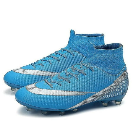 

Boys High Top Football Boots Spikes Shoes Football Boots