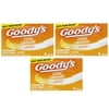 Goody's Extra Strength Headache Powder, Cool Orange Flavor Dissolve Packs, 4 Individual Packets, 3 Pack