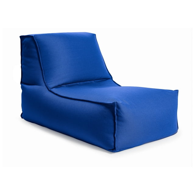 Fauteuil poire Gouchee Home Alpine Bleu – Fauteuil d'intérieur/extérieur hydrofuge avec rembourrage en billes de polystyrène haute densité, siège moderne et léger pour la piscine ou le salon