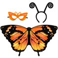 thumbnail image 1 of Disfraz IROLEHOME con alas de mariposa para niñas de 3 a 8 años, 1 of 7