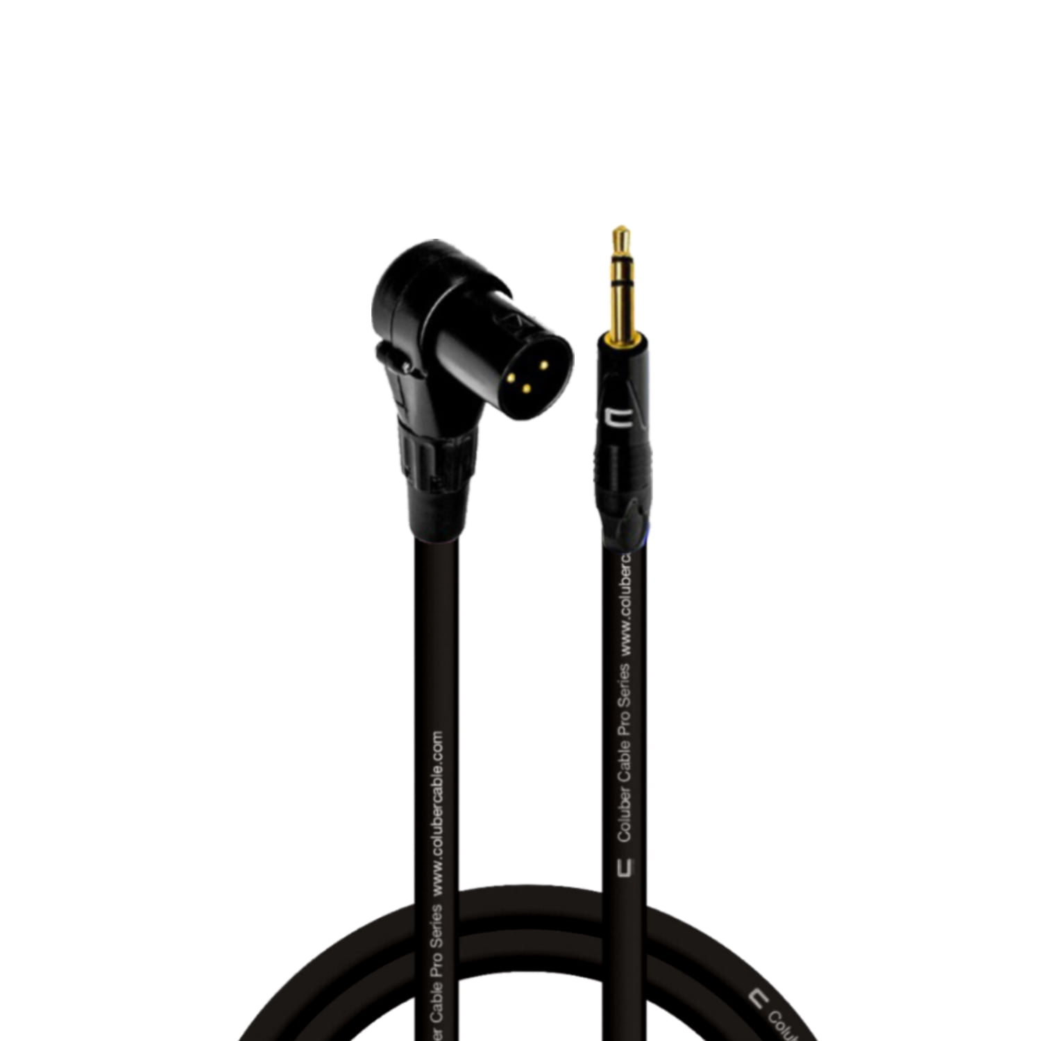 Columber Cable - Right Angle 3-Pin XLR Male to 3.5 TRS Male 3-Pin ...