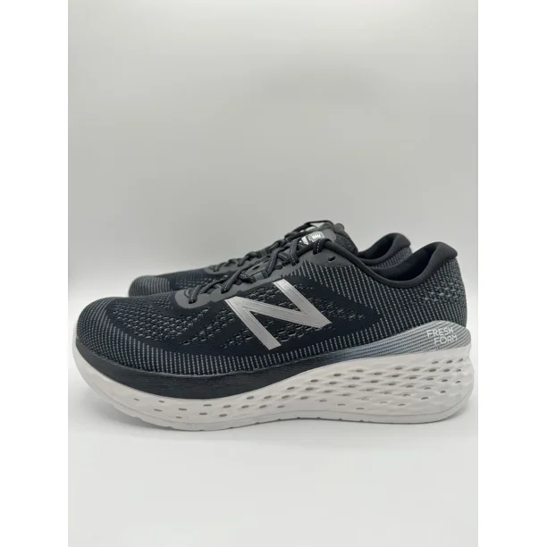 New Balance Men’s Fresh Foam More Size 11.5 4E (X-Wide) Black White |MMORBK|