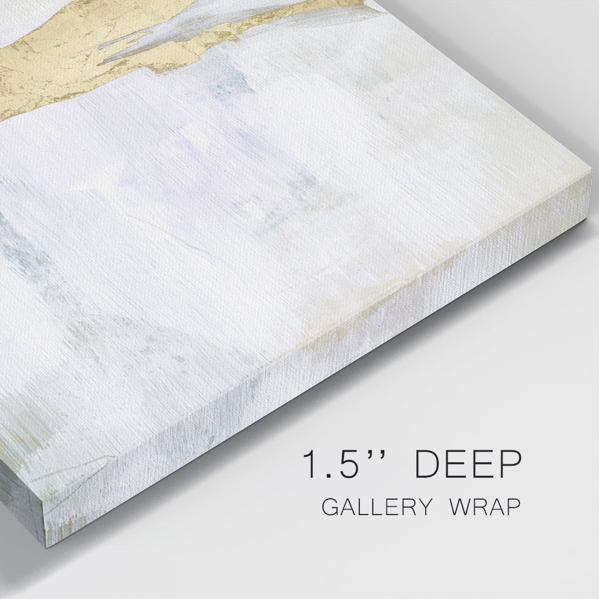 Wexford Home Gold Ribbon Horizon II-Premium Gallery Wrapped Canvas, 16" x 16" - Ready to Hang