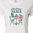 thumbnail image 4 of Inktastic Tea Time In Paris-Colorful French Poodles Women's T-Shirt, 4 of 5