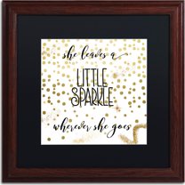 Trademark Fine Art "Sparkle" Canvas Art by Color Bakery, Black Matte, Wood Frame