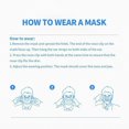 thumbnail image 3 of HLONK 100pk Disposable Face Mask for Adults  3 Layer Protective Ear Loop Mouth Cover, 3 of 6