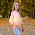 thumbnail image 5 of Drmagiyhm Pink 3/4 Sleeve Tops for Girls Size 10-12 Casual Floral Print Shirt Stretchy Cute Tshirt Little Girl Fall Winter Crewneck Tops 4-5 Years, 5 of 5