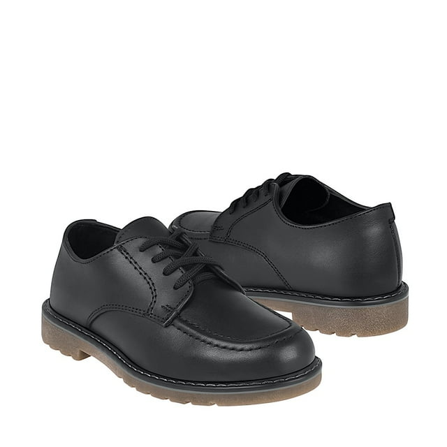 ZAPATOS ESCOLARES STYLO NIÑO 25502 PIEL NEGRO 18-21