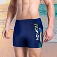 thumbnail image 2 of Mens Black Shorts , Swim Short , Cotton Swim Trunks Men Men's Performance Swim Trunks Athletic Beach Shorts for Swimming Surfing and Water Sports, 2 of 4