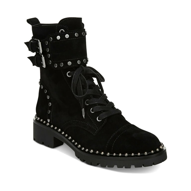 Sam Edelman Womens Jennifer Studded Ankle Combat Boots Walmart