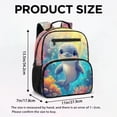 thumbnail image 7 of Pzuqiu Cute Dolphin Toddler Backpack for Boys Girls 3-6, 13.5 Inch Water Resistant Preschool Bag Breathable Padded Strap Lightweight Kids Bookbag for Kindergarten Daycare, 7 of 7