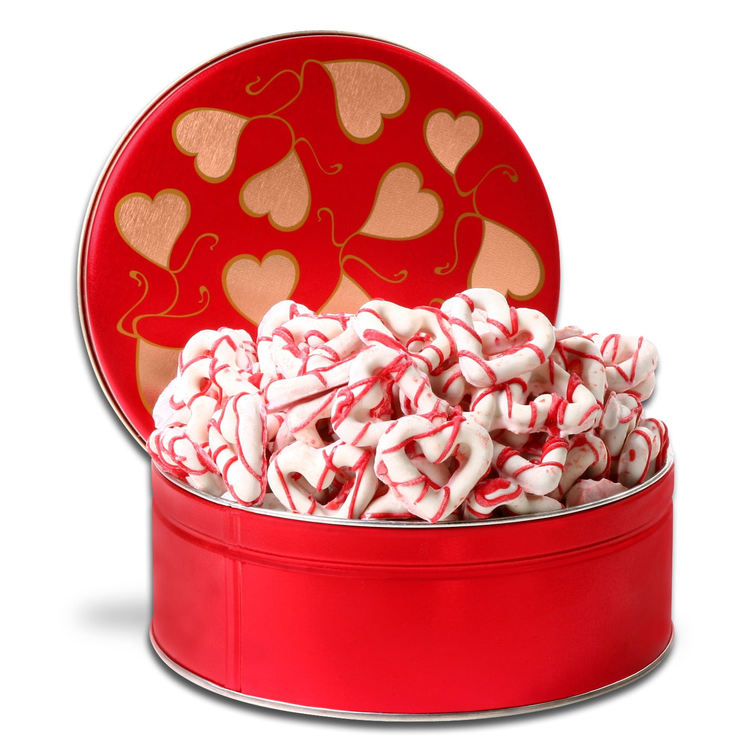 Alder Creek Chocolate-Dipped Heart-Shaped Pretzels Valentine's Gift Set