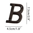 thumbnail image 3 of Birdeem Alloy Wrought Iron Number Letter Diy House Letter, 3 of 10