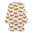 thumbnail image 3 of Hot Dogs Party! Loose Dress Evening Dress Summer Dresses for Women Luxury Dress Long Sleeved Dress, 3 of 4