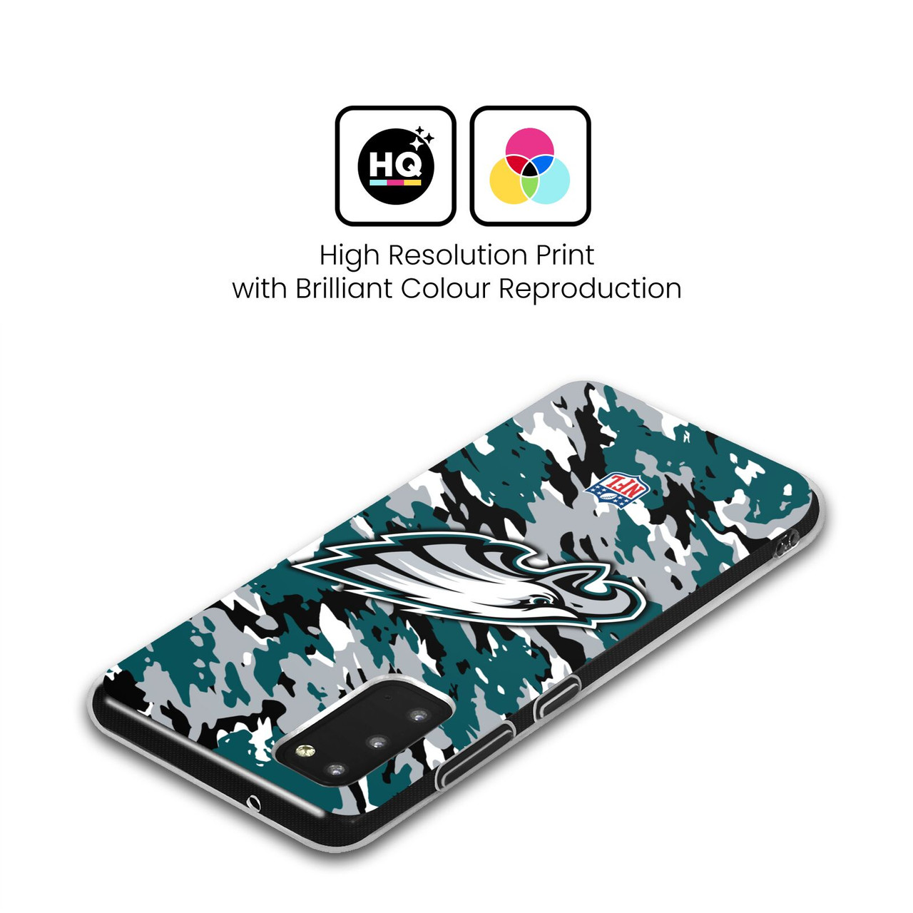 Head Case Designs NFL Philadelphia Eagles Logo Camou Soft Gel Case for Samsung Galaxy S23 FE 5G