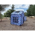 thumbnail image 3 of G3Elite Kids Play Tent, Childs 3 Piece Foldable Pop Up Indoor/Outdoor Vehicle, Tunnel & Tent with Carry/Storage Bag (Blue, Pink & Cream Camo), 3 of 6