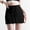 Black, variant on Active Skirts for Women Elastic High Waist Drawstring Mini Skirt with Pockets Tennis Skirt for Women (White M)