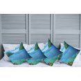 thumbnail image 2 of Ambesonne Nature Throw Pillow Cover 4 Pack, Scenic View of Palawan, 18", Blue Green White, 2 of 5