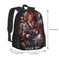 thumbnail image 2 of Lsque Chucky Backpack for Men and Women - Durable 600D Oxford Cloth -Large Capacity, Water-Resistant School, Travel, and Hiking Bag, 2 of 7