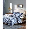 thumbnail image 3 of Comfort Classics Alston Reversible Plush Comforter Mini Set, Full/Queen, Navy, 3 of 5