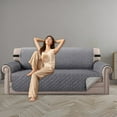 thumbnail image 5 of WNEXOPE Sofa Cover for Couch, Waterproof Oversized Sofa Slipcover Cover for 3 Seats, Couch Furniture Protector with Elastic Straps for Pets Kids Dog Cat, 70", 5 of 8