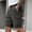 Gray, variant on Mens Cargo Shorts Relaxed Fit, Summer Elastic Waist Drawstring Knee Length Hiking Shorts with Pockets Brown Size 40