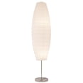 thumbnail image 1 of Light Accents DIPLOMA Chrome Floor Lamp with Paper Shade  White, 1 of 6